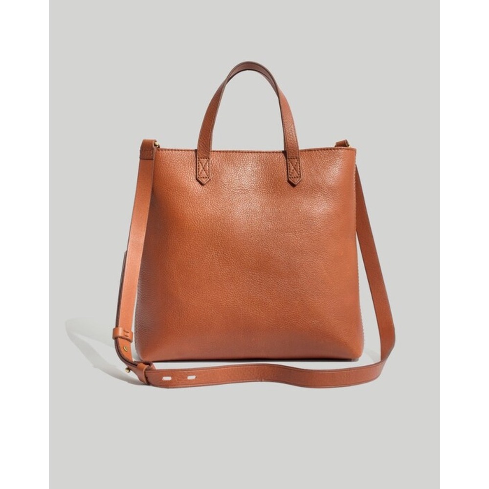 Madewell Zip Top Transport Crossbody Bag English Saddle Brown Leather J1951